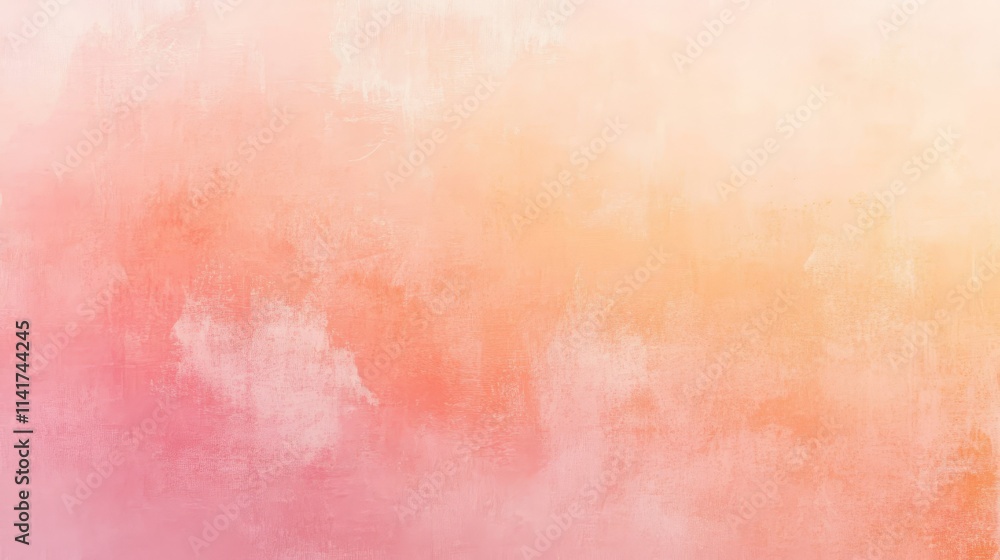 Fototapeta premium Soft Pastel Gradient Art Print, Watercolor Colorful Wall Decor