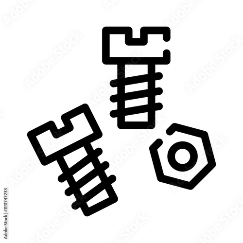 Nuts line icon