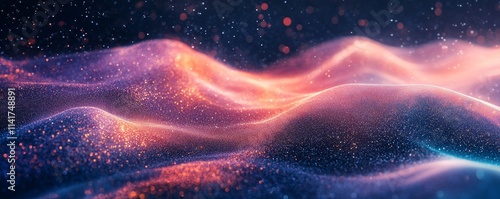 Waves flowing through space, Generative AI