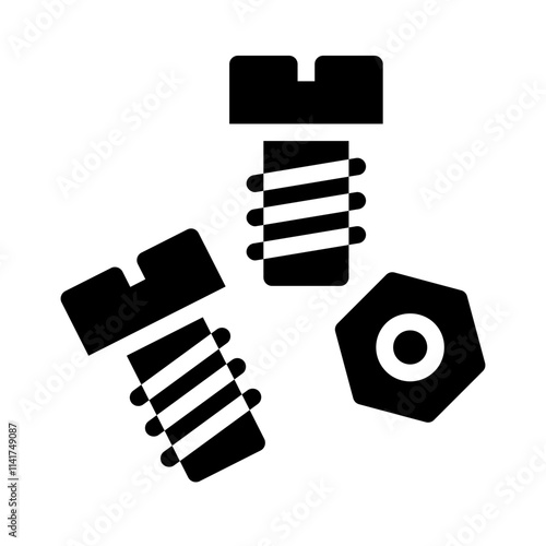 Nuts glyph icon