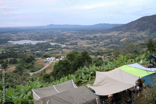 view from the top of the hill