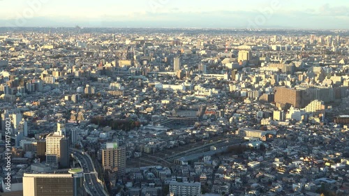 Tokyo cityscape seen from a skyscraper