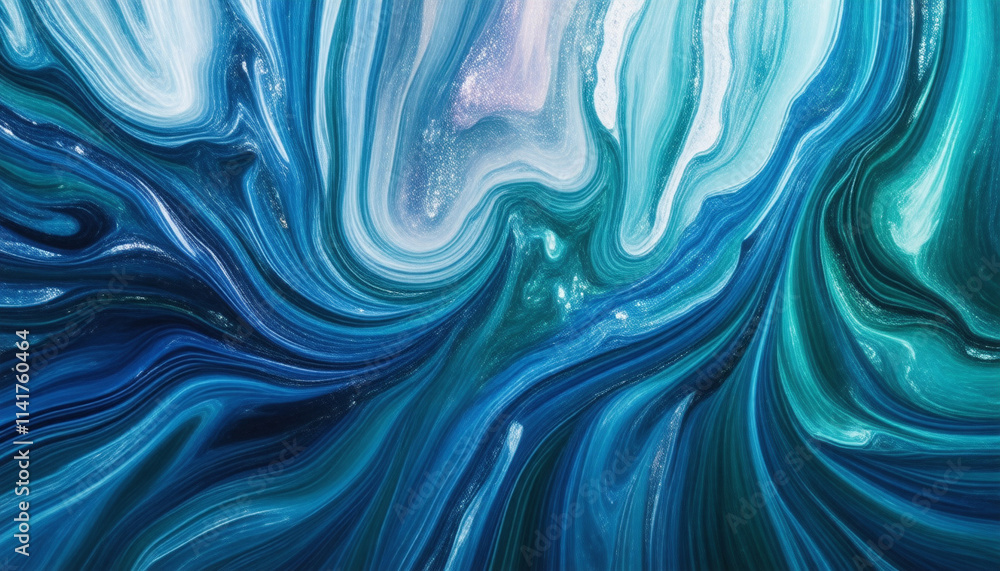 Obraz premium PNG ULTRA HD 8K Vibrant Translucent Pigments – Flowing Across Textured Surfaces with Iridescent Stains, Ideal for Abstract Art, Design, and Aesthetic Projects