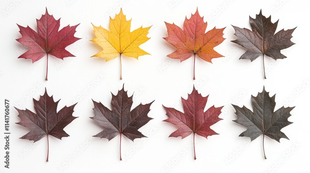 A vibrant display of autumn leaves in varying colors, showcasing the beauty of seasonal change and nature's palette. A vibrant display of autumn leaves in varying colors, showcasing the beauty of seasonal change and nature's palette.