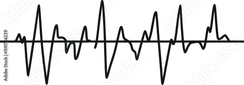 Heartbeat flat vector art