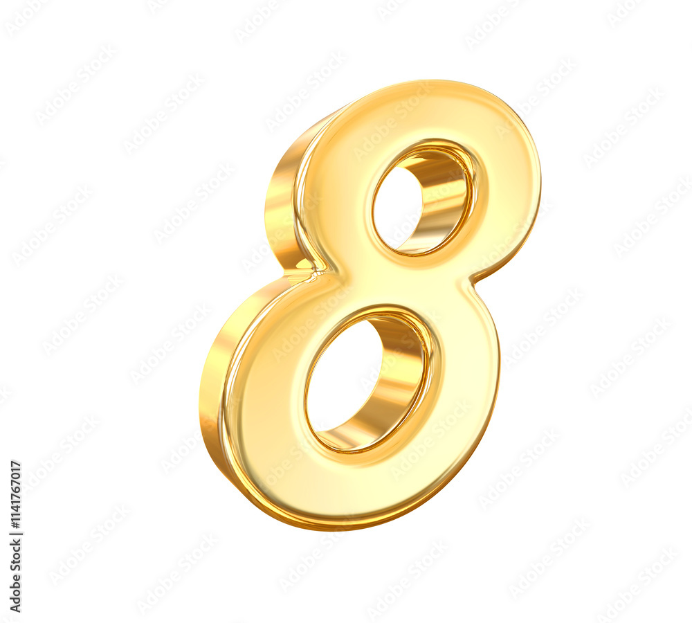 Gold Number 8 Gold Number 8