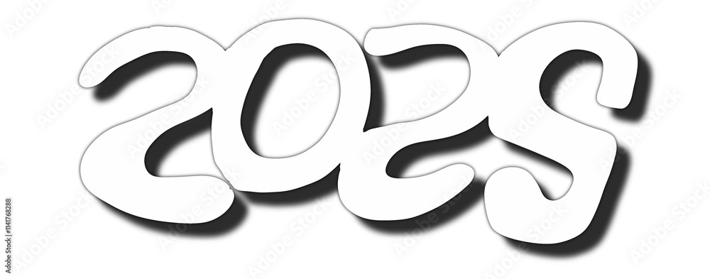 number 2025 with transparent background number 2025 with transparent background