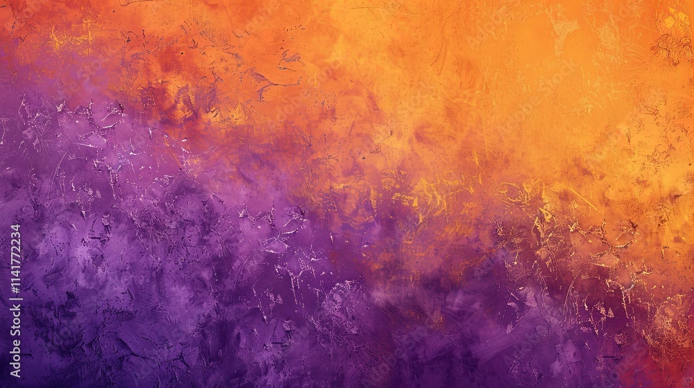Fototapeta premium A vibrant abstract gradient blending orange and purple hues, evoking warmth and creativity.