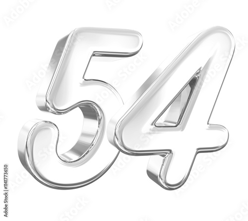 Silver Number 54 photo