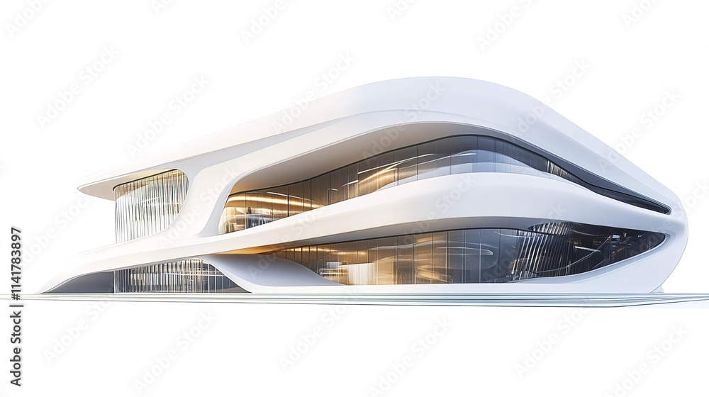 Futuristic university building with sleek design and innovative architecture Futuristic university building with sleek design and innovative architecture