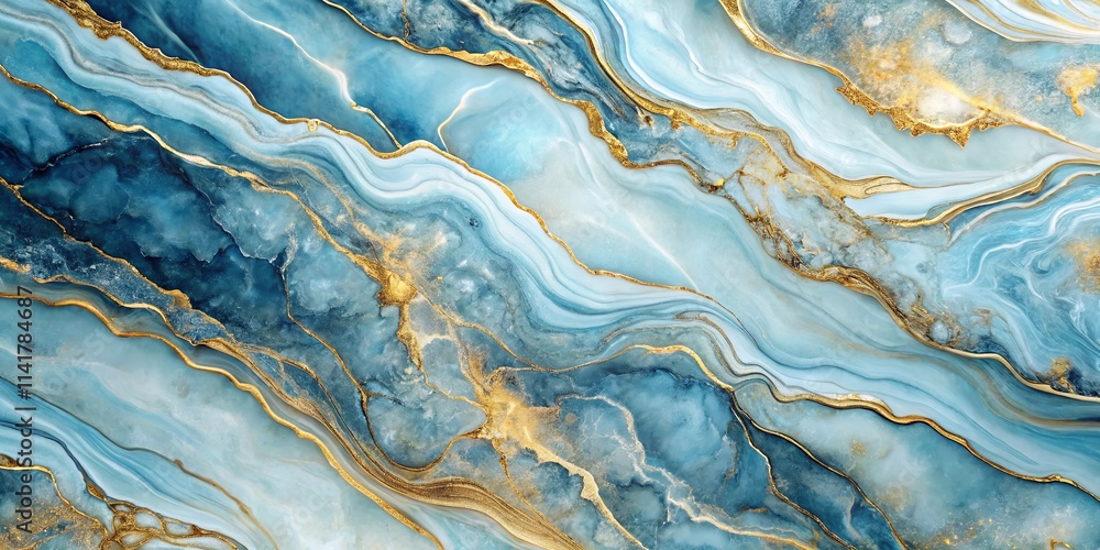 Abstract Swirling Blue and Gold Marble Texture Background Ideal for Elegant Designs and Luxurious Projects Abstract Swirling Blue and Gold Marble Texture Background Ideal for Elegant Designs and Luxurious Projects