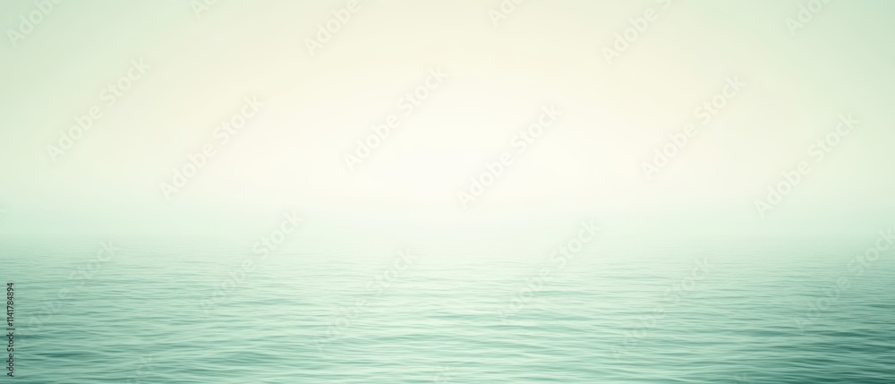 Fototapeta premium Calm, clear blue ocean with no visible land. Banner