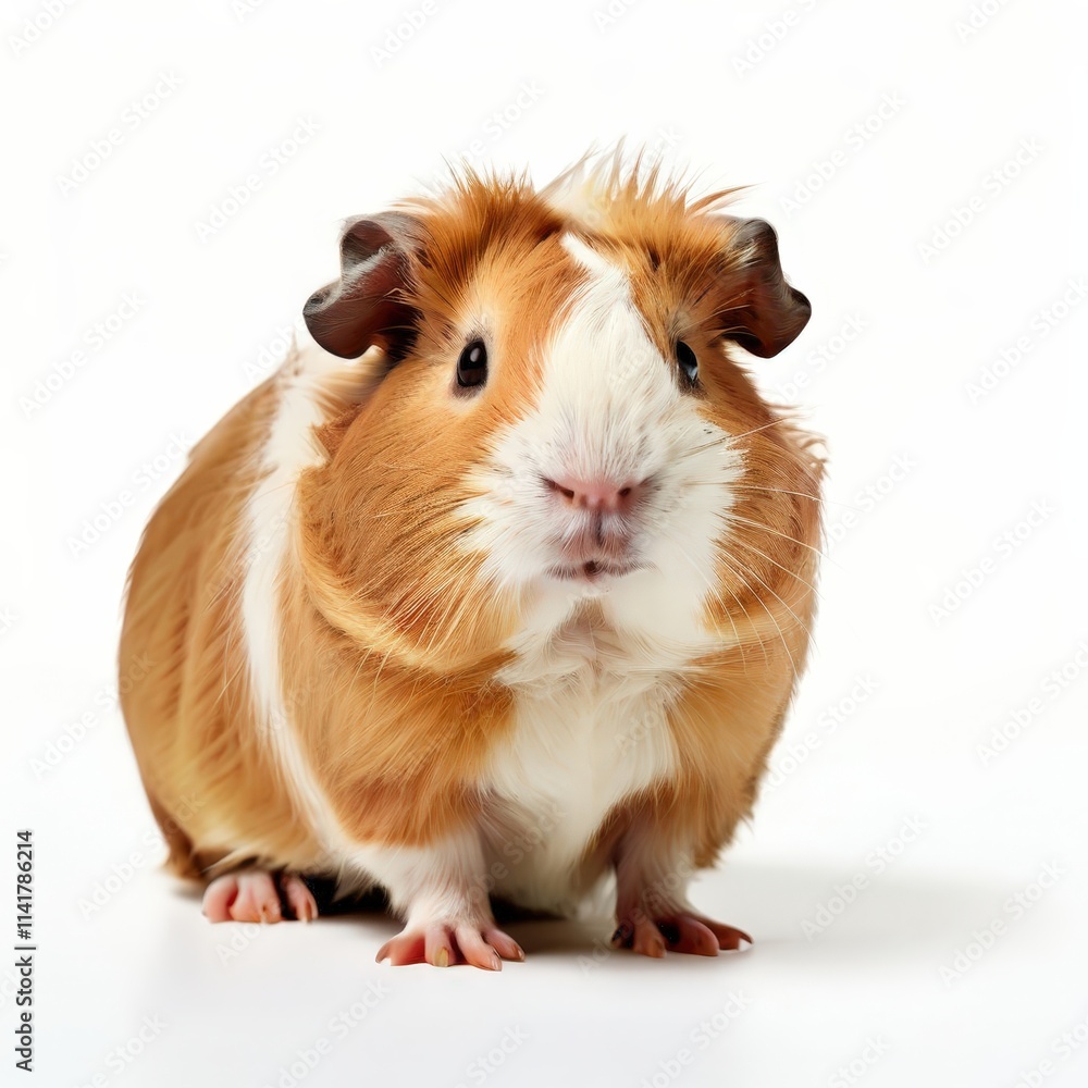 the AI Image Generator, Adorable Guinea Pig with Brown and White the AI Image Generator, Adorable Guinea Pig with Brown and White