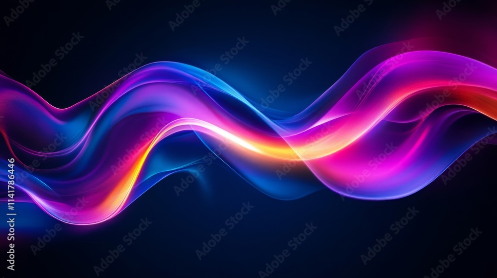 Abstract Colorful Waves Flowing Dynamically Abstract Colorful Waves Flowing Dynamically
