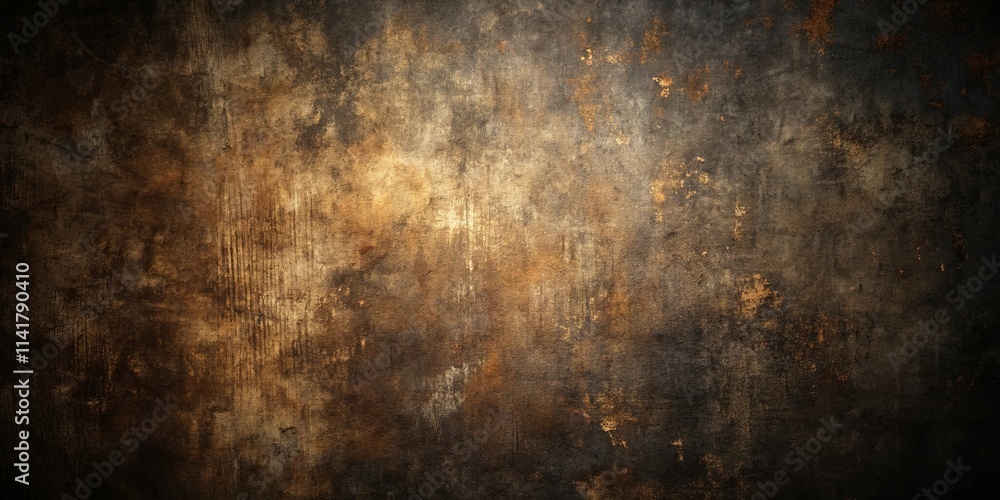 Abstract Grunge Texture Dark Brown and Gold Tones with Scratches and Uneven Surface Abstract Grunge Texture Dark Brown and Gold Tones with Scratches and Uneven Surface