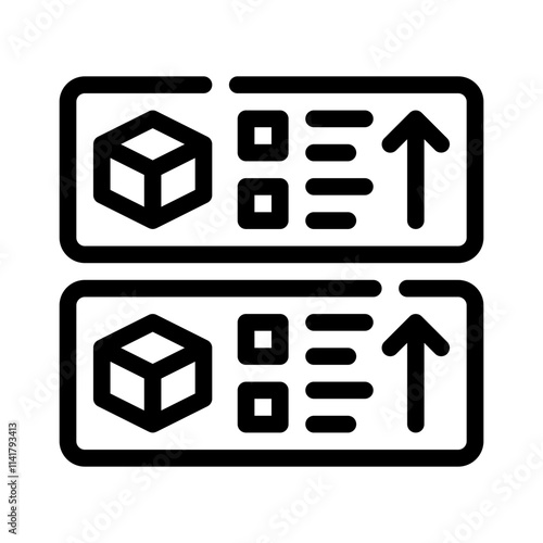 feature prioritization line icon