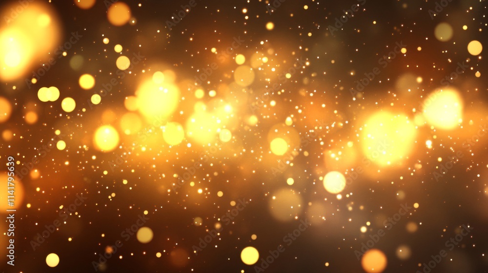Golden Lights Sparkle and Shimmer Abstract Background Golden Lights Sparkle and Shimmer Abstract Background