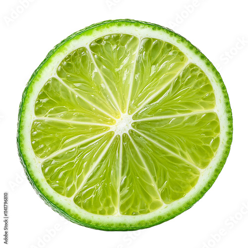 sliced lime fruit, AI generated © Claudio Divizia