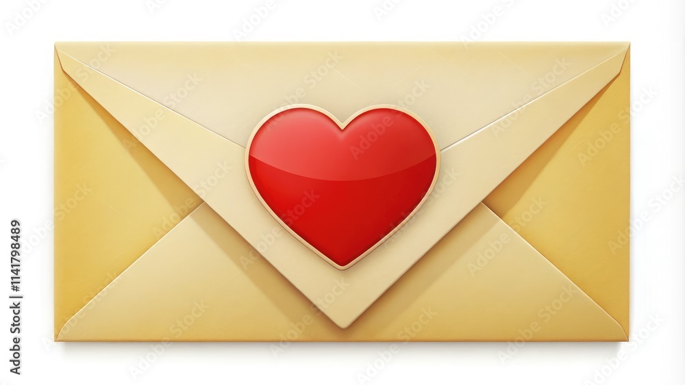 Heartfelt Mail Stationery Design - Envelope & Paper Illustration Heartfelt Mail Stationery Design - Envelope & Paper Illustration
