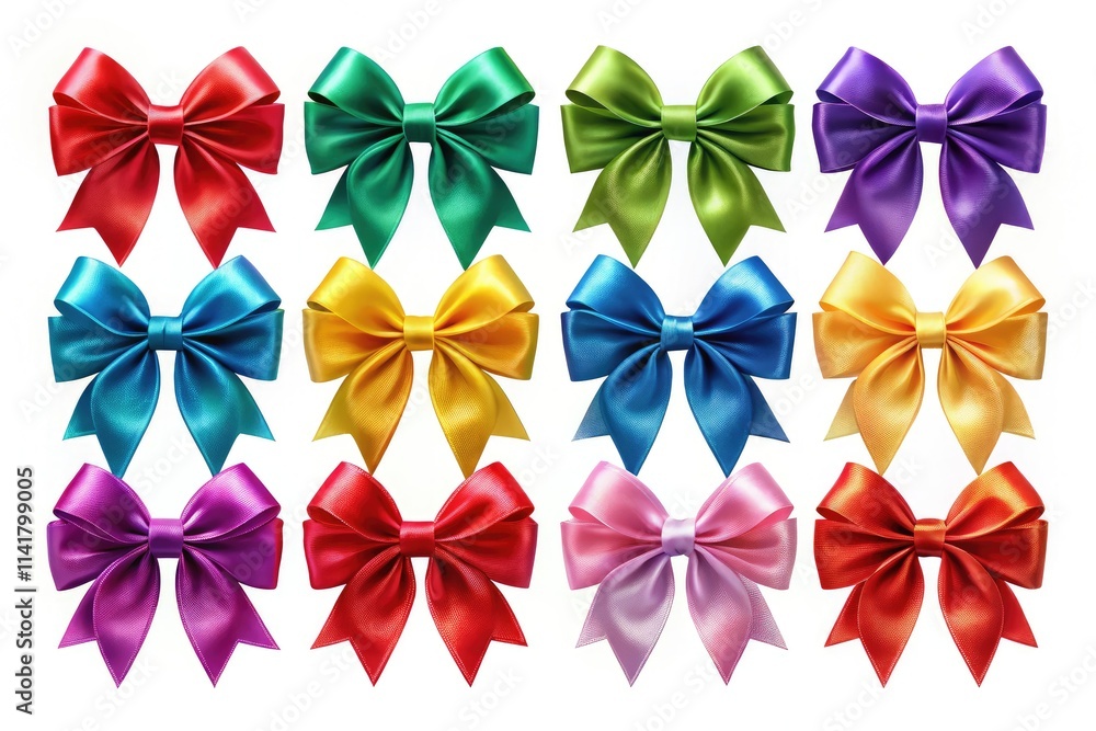 Holiday Ribbon Bows Silhouette - Gift Wrapping & Hair Decor Holiday Ribbon Bows Silhouette - Gift Wrapping & Hair Decor