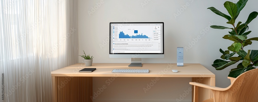 A clean and minimalistic desktop showing application approval notification A clean and minimalistic desktop showing application approval notification