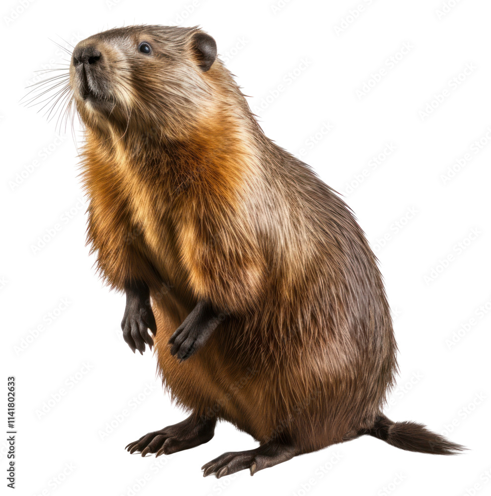 Fototapeta premium PNG Beaver wildlife animal mammal.