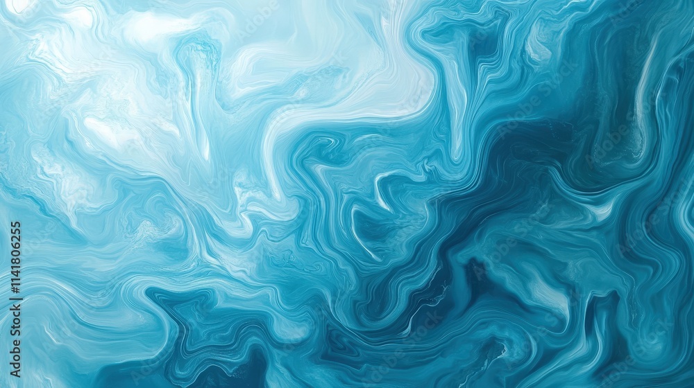 Abstract Blue Swirling Paint Texture Design Abstract Blue Swirling Paint Texture Design