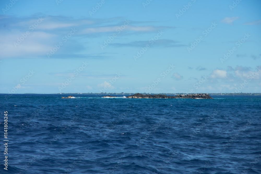 Coin de Mire reef (Gunner's Quoin), a protected Mauritian island 8 km off Mauritius' northern coast, is known for its steep profile and birdlife but is not open to visitors. Coin de Mire reef (Gunner's Quoin), a protected Mauritian island 8 km off Mauritius' northern coast, is known for its steep profile and birdlife but is not open to visitors.