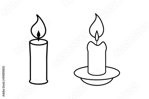 Candle vector illustration 