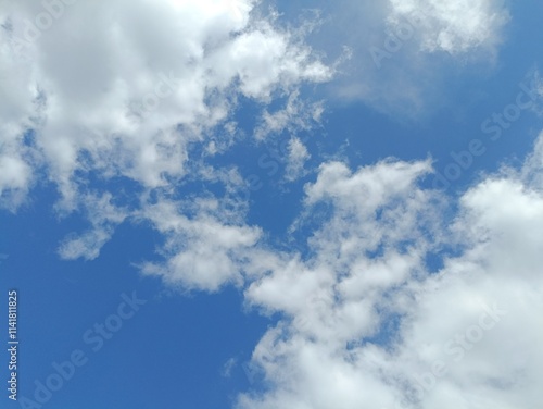 Unusual clouds in sky, Various colored clouds. Unusual and rare. Beauty in nature. 