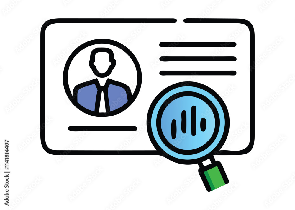 Identity Verification with Magnifying Glass Icon
Identity Verification with Magnifying Glass Icon