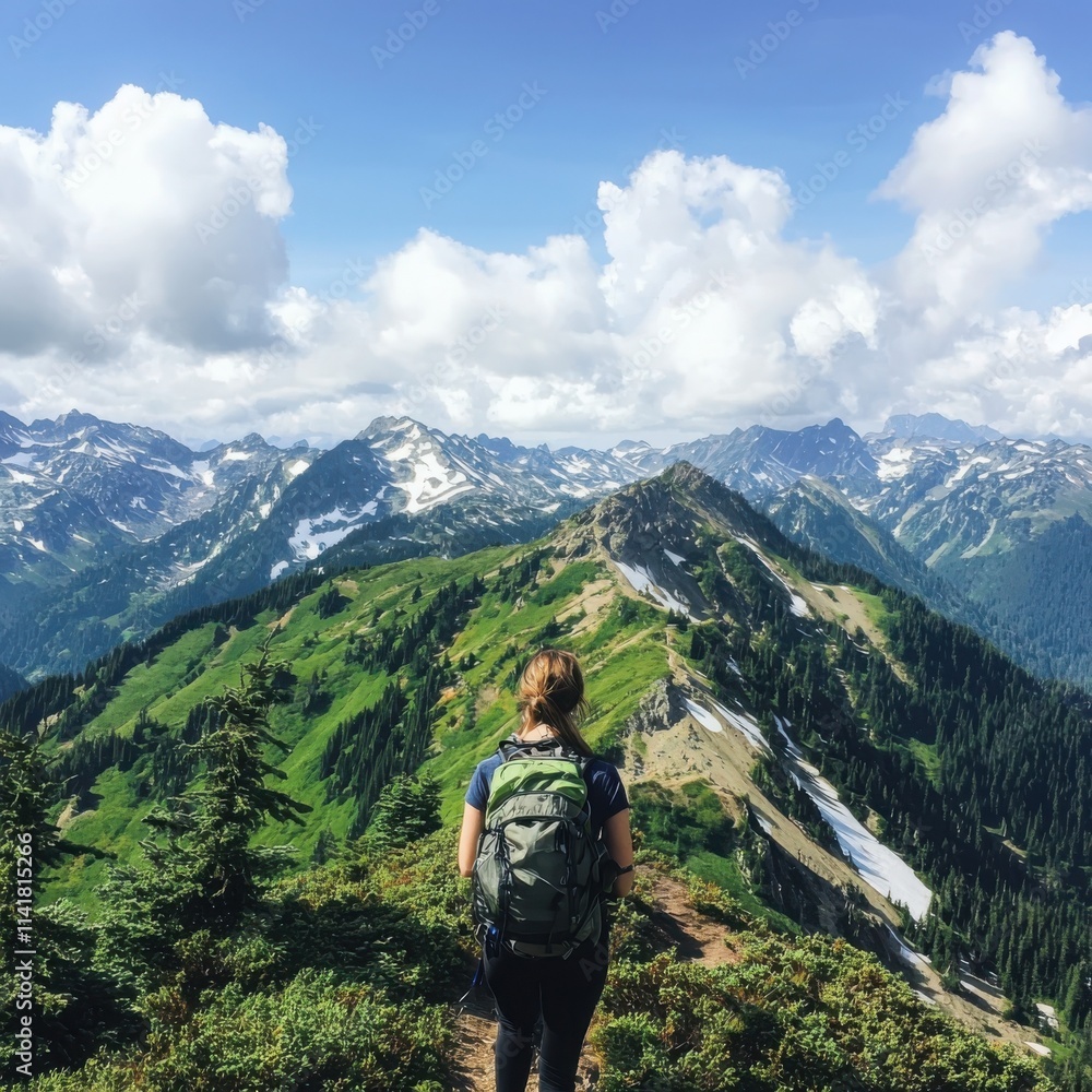 Inspirational mountain hike adventure cascade mountains travel photography nature's beauty scenic viewpoint ecofocus concept Inspirational mountain hike adventure cascade mountains travel photography nature's beauty scenic viewpoint ecofocus concept