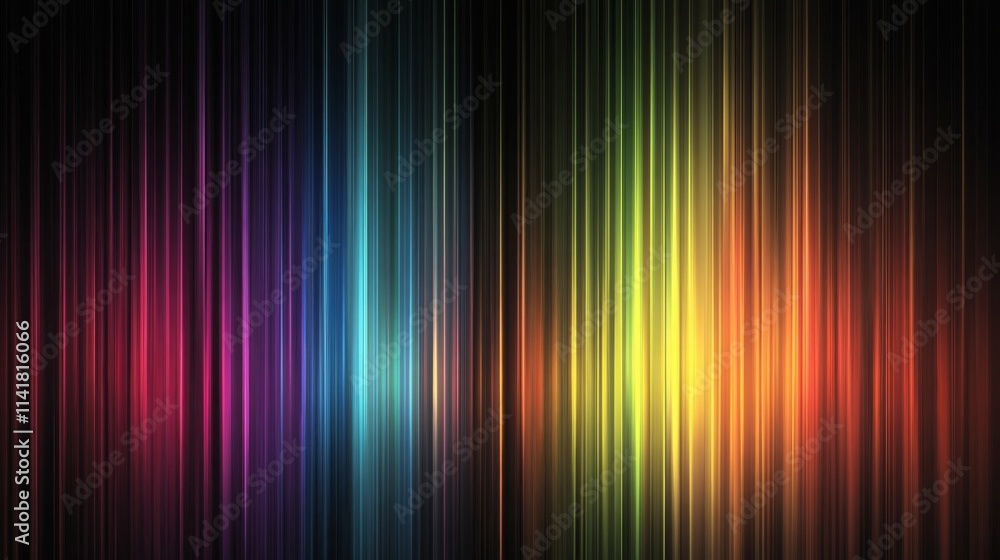 Fototapeta premium Abstract Colorful Vertical Light Streaks Background