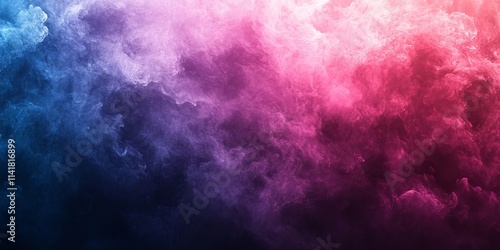 Pink magenta blue purple abstract color gradient background grainy texture effect web banner header poster design, Generative AI