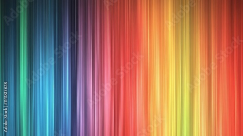 Abstract Rainbow Vertical Stripes Colorful Background