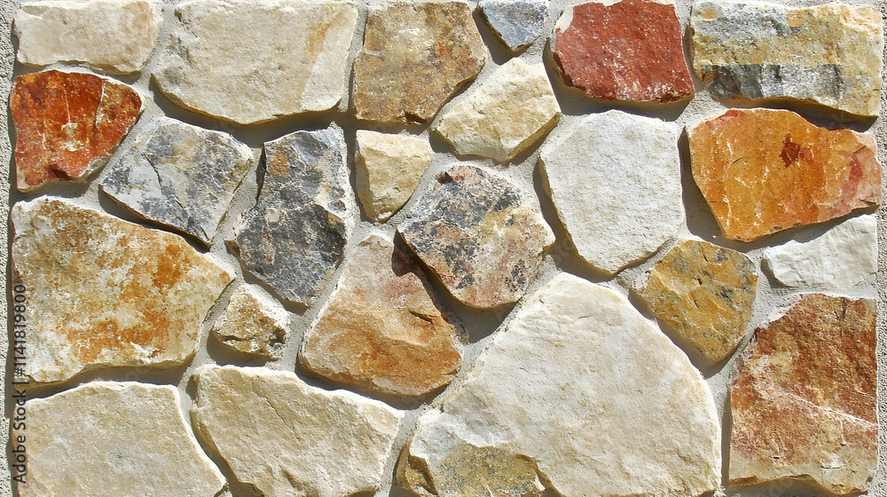 Multicolored stone wall texture. Multicolored stone wall texture.
