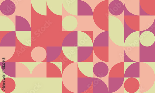 Wallpaper Mural Graphic geometric pattern with minimal shapes and trendy design. Perfect for posters, seamless backgrounds, or textile prints with abstract simplicity. Torontodigital.ca