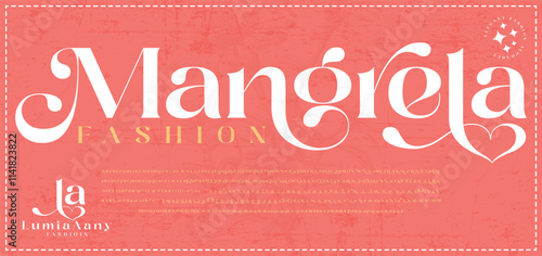 Mangrela Elegant, Fashion, Serif, Stylish Display Bold Font alphabet 