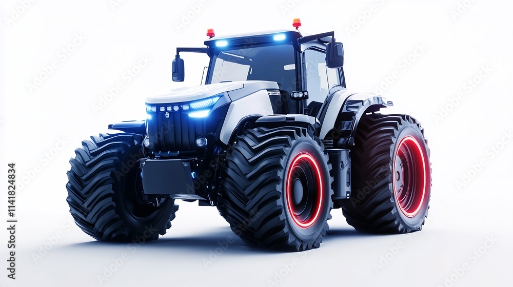 Futuristic Autonomous Tractor Design: Modern Agricultural Technology Futuristic Autonomous Tractor Design: Modern Agricultural Technology