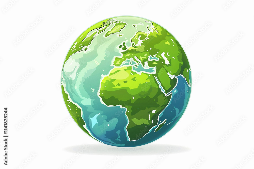 Greeting card with holiday composition for world environment day Greeting card with holiday composition for world environment day