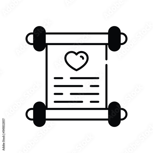 Wedding Vows vector icon