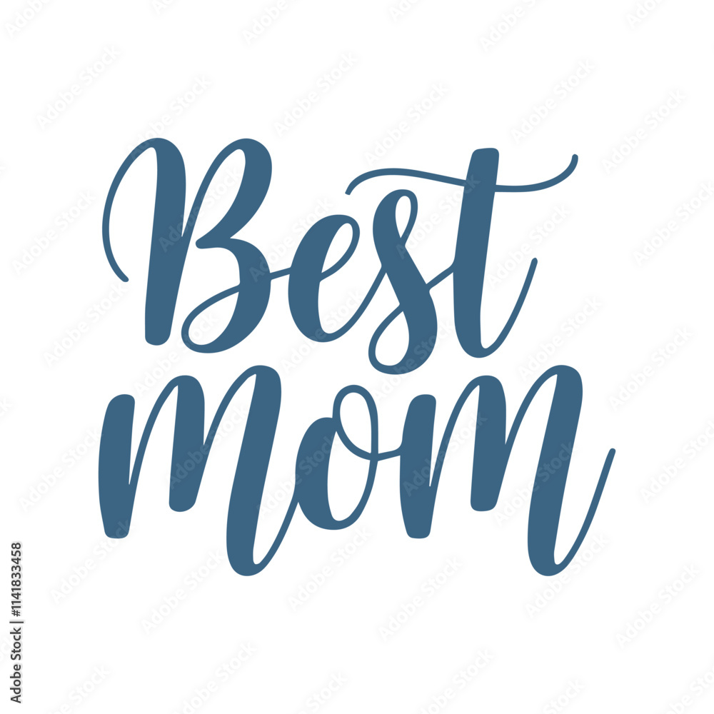 Vector 'Best Mom' Calligraphy Typography Design – Stylish and Elegant Text Art Vector 'Best Mom' Calligraphy Typography Design – Stylish and Elegant Text Art