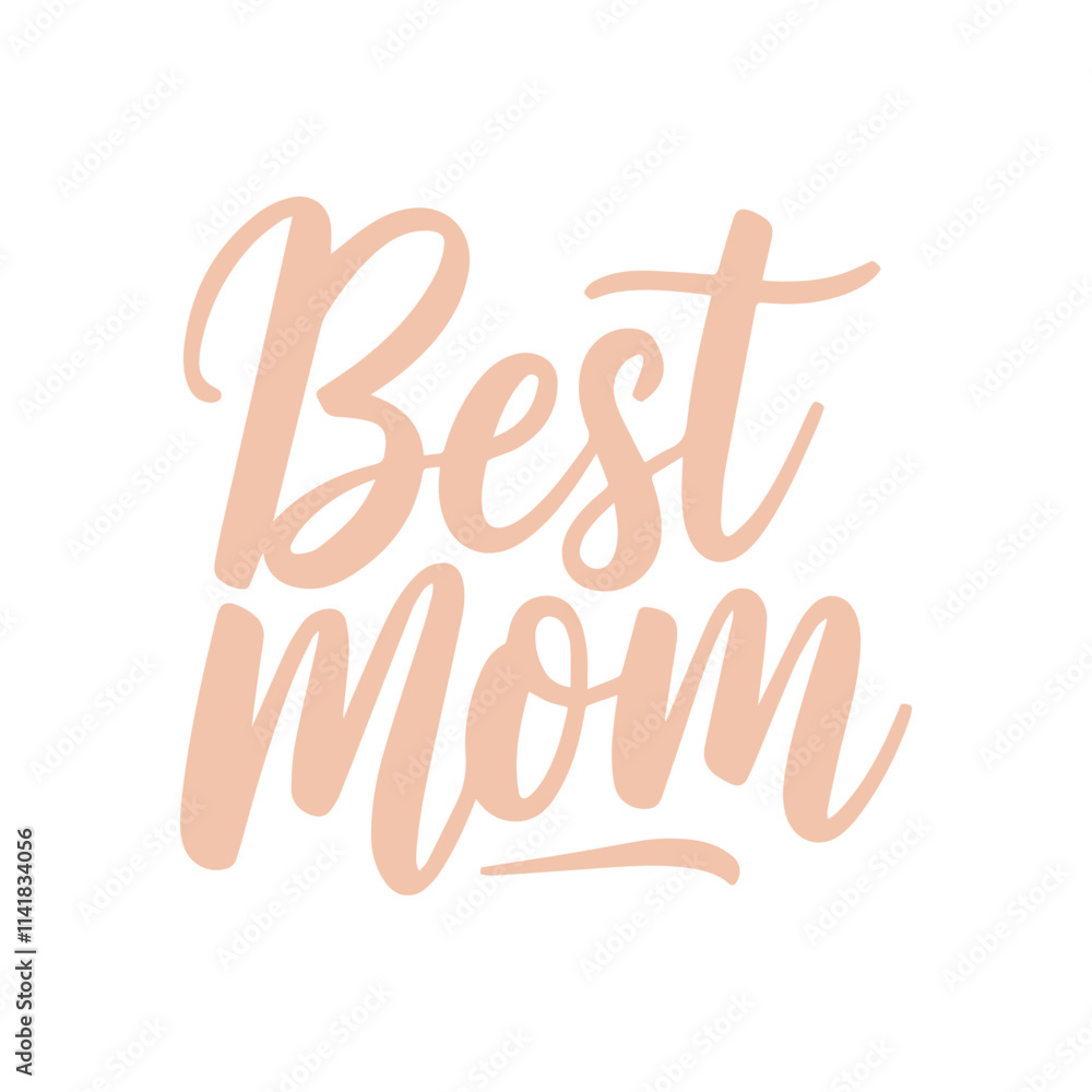 Vector 'Best Mom' Calligraphy Typography Design – Stylish and Elegant Text Art Vector 'Best Mom' Calligraphy Typography Design – Stylish and Elegant Text Art