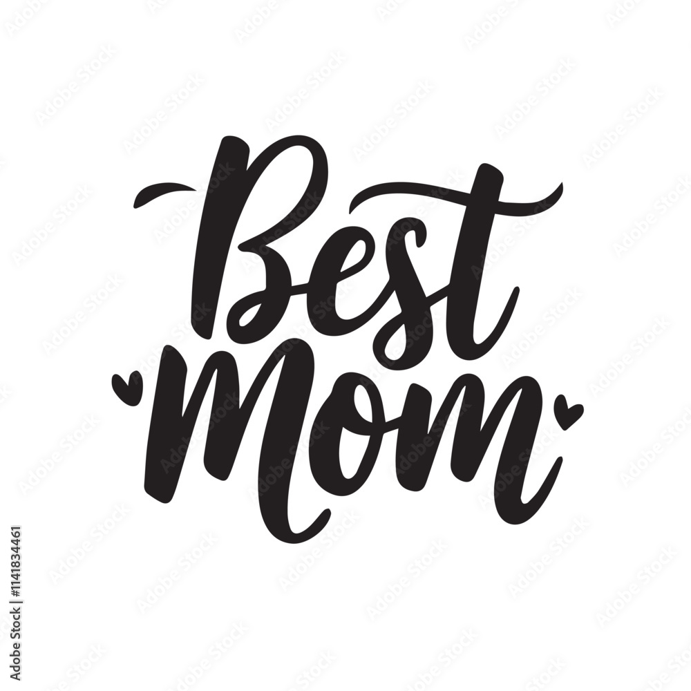 Vector 'Best Mom' Calligraphy Typography Design – Stylish and Elegant Text Art Vector 'Best Mom' Calligraphy Typography Design – Stylish and Elegant Text Art