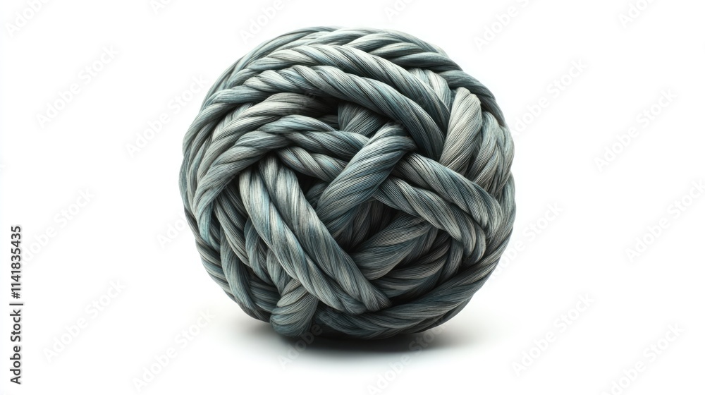 Scourge Rope Ball Isolated on White Background for Textures and Crafts Use Scourge Rope Ball Isolated on White Background for Textures and Crafts Use