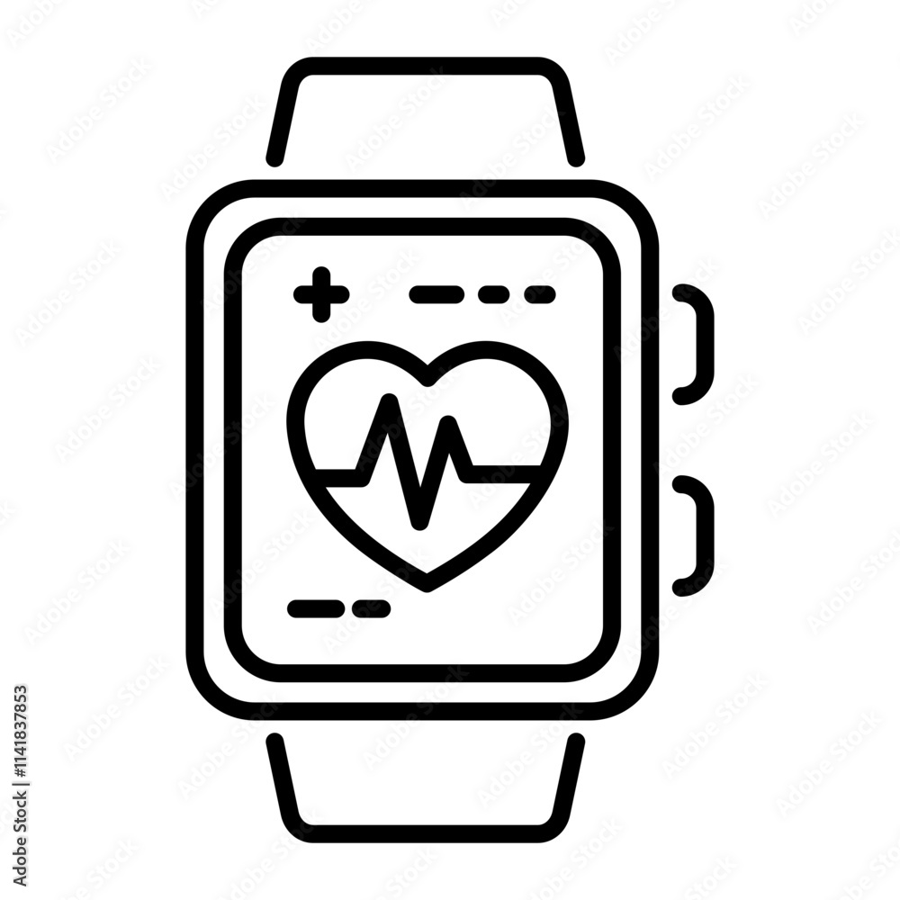 Stopwatch icon in line style Stopwatch icon in line style