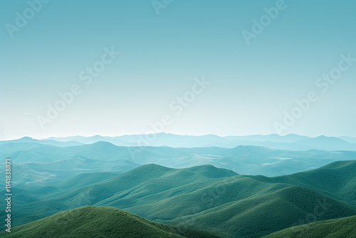 山々と空のシンプルな背景