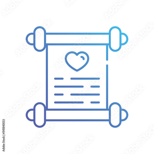 Wedding Vows vector icon