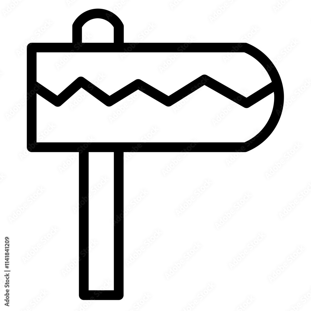 Fototapeta premium Sign Direction Road Line Icon