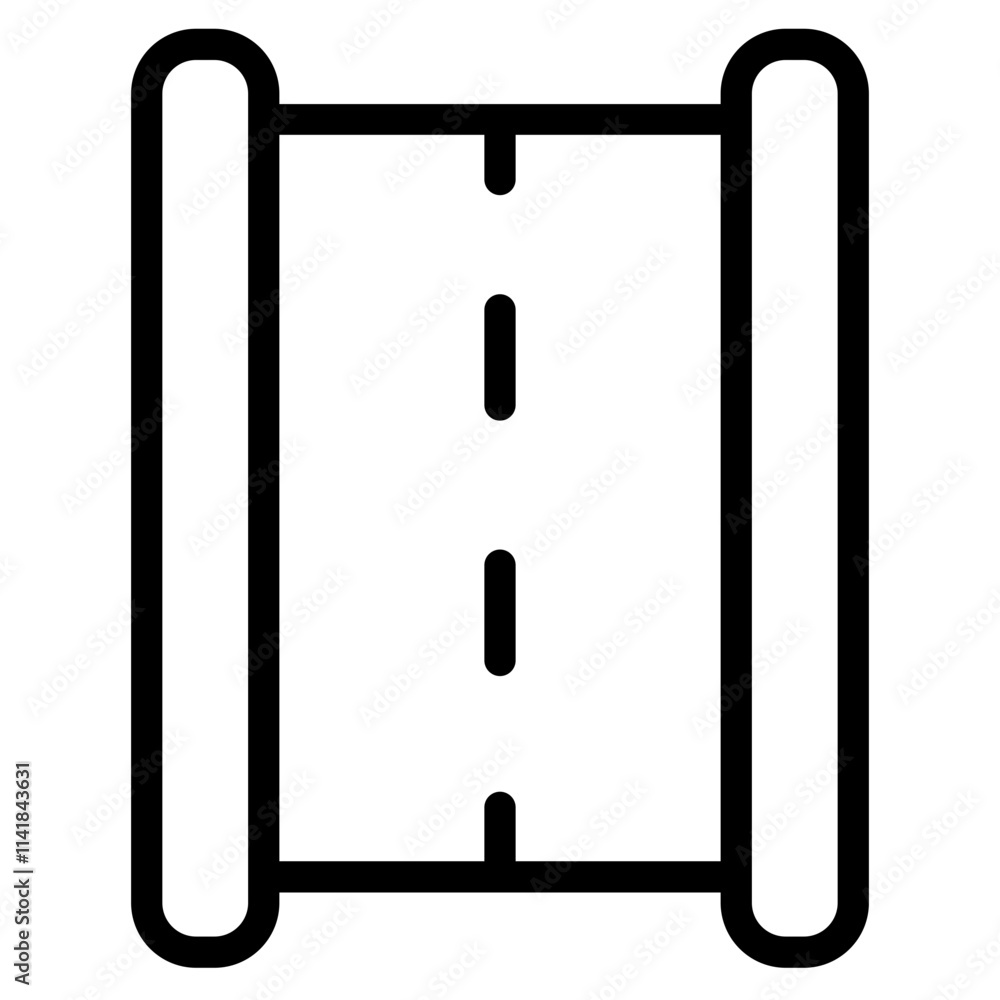Road Traffic Transport Line Icon Road Traffic Transport Line Icon